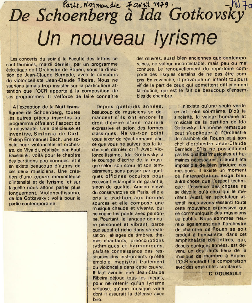 Paris-Normandie - 7 Avril 1979